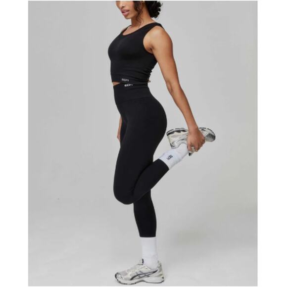 SEFI Women's Jet Black 7/8 Timeless Leggings Size S - Picture 11 of 11